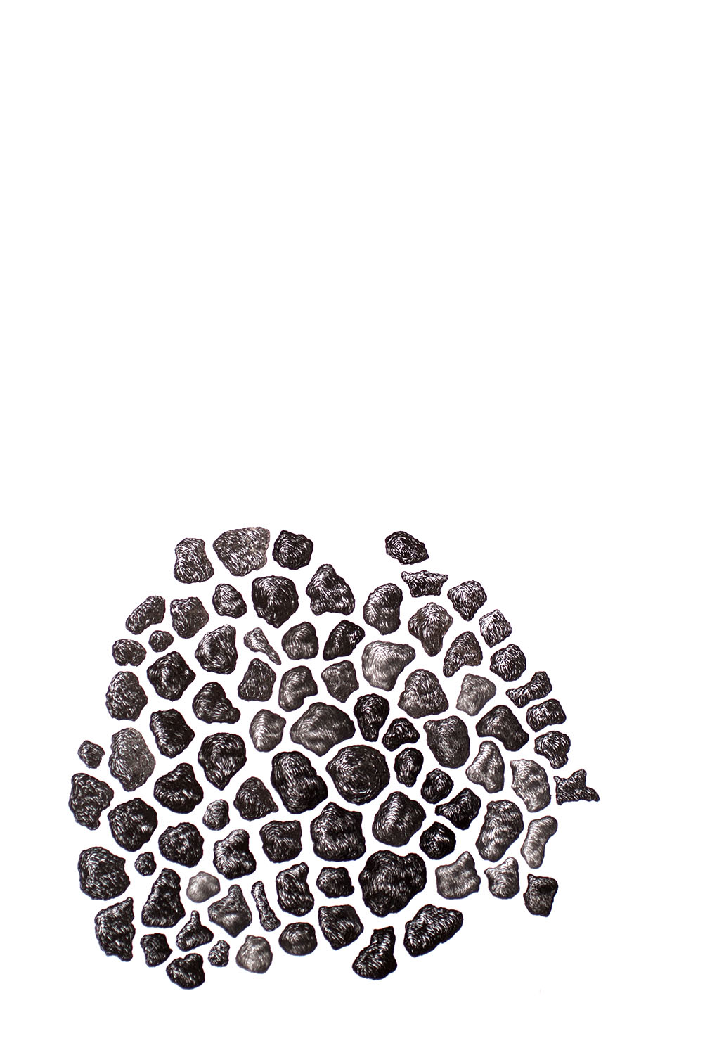 Pierre Clemens 2010 Sans titre 020 58x38cm Encre de Chine sur papier Arches